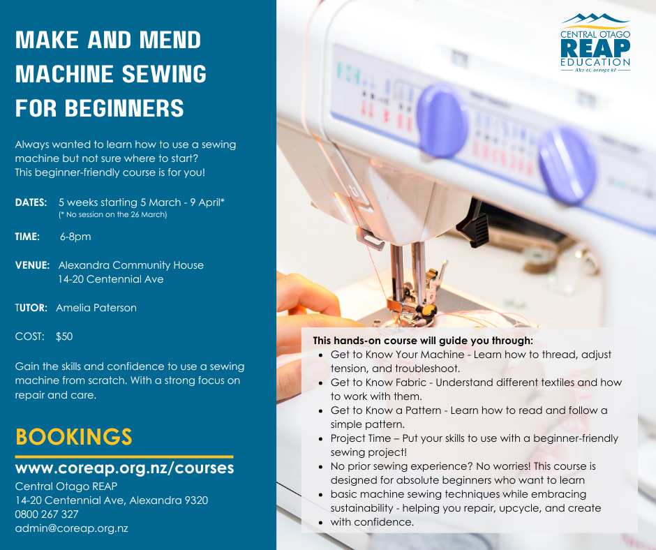 Beginners Sewing Course 