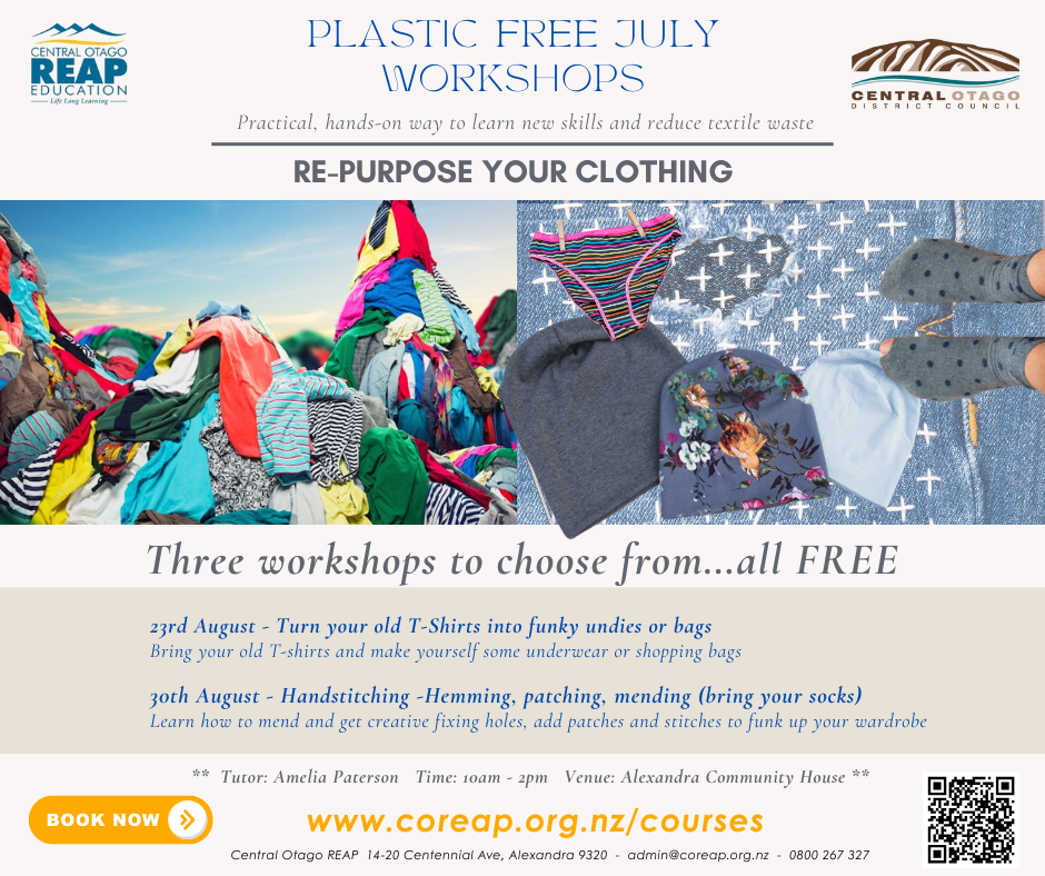 Plastic Free July Textile Repurpose Workshops (facebook Post) (2)