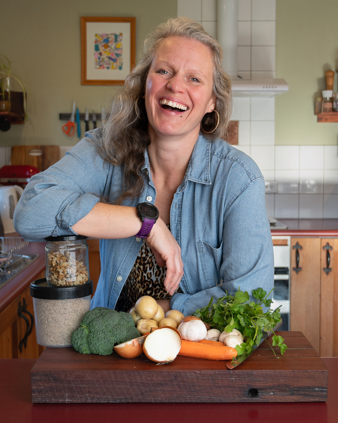 Dishes With Del In Her Kitchen